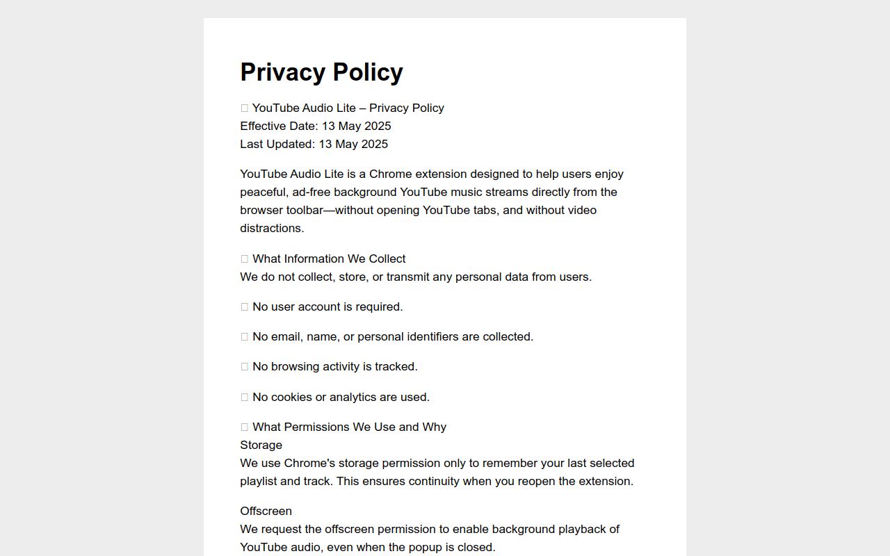 Privacy Policy